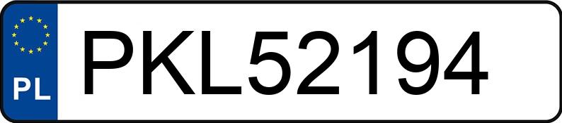 Numer rejestracyjny PKL 52194 posiada TOYOTA YARIS - PKL52194