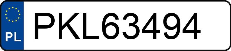 Numer rejestracyjny PKL 63494 posiada FORD FOCUS - PKL63494