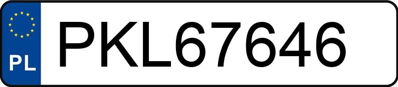 Numer rejestracyjny PKL 67646 posiada BMW 730 Diesel DPF MR`15 E6 G11/G12 L Steptronic - PKL67646