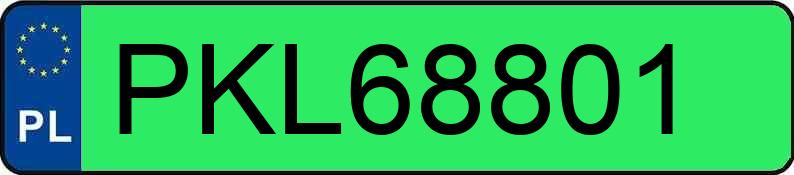 Numer rejestracyjny PKL 68801 posiada XPENG G9 - PKL68801 Numer rejestracyjny PKL 68801 posiada XPENG G9 - PKL68801
