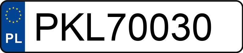 Numer rejestracyjny PKL 70030 posiada AUDI A4 Avant 1.6 Kat. MR`05 E4 8E A4 Avant 1.6 Kat. MR`05 E4 8E - PKL70030