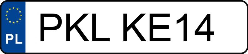 Numer rejestracyjny PKL KE14 posiada VOLKSWAGEN POLO - PKLKE14 Numer rejestracyjny PKL KE14 posiada VOLKSWAGEN POLO - PKLKE14