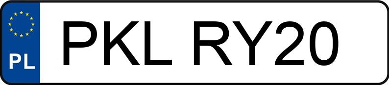 Numer rejestracyjny PKL RY20 posiada KAWASAKI Szosowe od 250 do 600 ccm GPZ 500 S - PKLRY20
