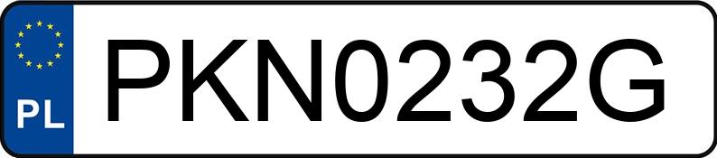 Numer rejestracyjny PKN 0232G posiada VOLKSWAGEN PASSAT - PKN0232G