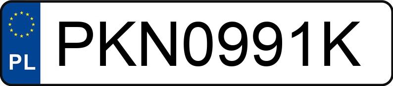 Numer rejestracyjny PKN 0991K posiada BMW 316D - PKN0991K