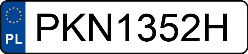 Numer rejestracyjny PKN 1352H posiada VOLKSWAGEN GOLF - PKN1352H
