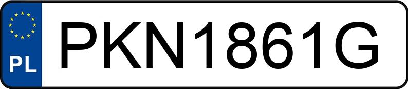Numer rejestracyjny PKN 1861G posiada MERCEDES-BENZ C 180 D - PKN1861G