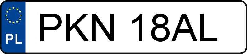 Numer rejestracyjny PKN 18AL posiada FSM-BIELSKO B. P.FIAT 126P ELX KAT - PKN18AL