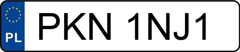 Numer rejestracyjny PKN 1NJ1 posiada OPEL Astra 1.6i Kat. GT - PKN1NJ1 Numer rejestracyjny PKN 1NJ1 posiada OPEL Astra 1.6i Kat. GT - PKN1NJ1