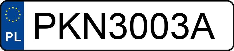 Numer rejestracyjny PKN 3003A posiada CITROEN Xsara Picasso 1.6 Kat. MR`99 SX - PKN3003A