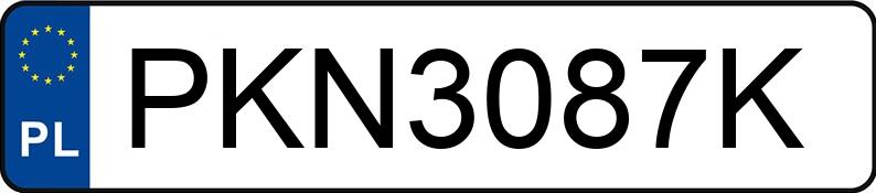 Numer rejestracyjny PKN 3087K posiada BMW 320D - PKN3087K