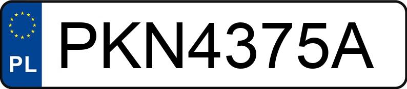 Numer rejestracyjny PKN 4375A posiada BMW 330i Coupe Kat. MR`02 E3 E46 Ci - PKN4375A