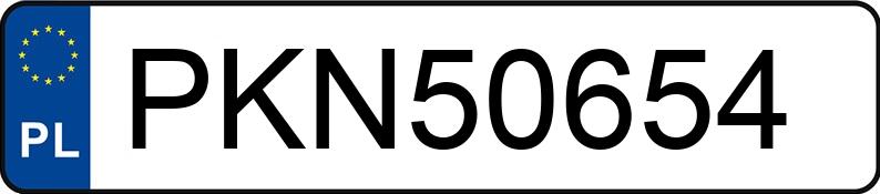 Numer rejestracyjny PKN 50654 posiada BMW 320I - PKN50654