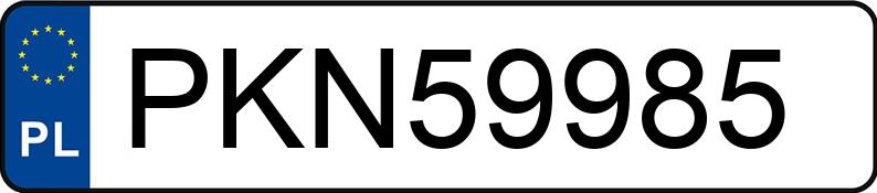 Numer rejestracyjny PKN 59985 posiada RENAULT MEGANE 1.4 KAT - PKN59985