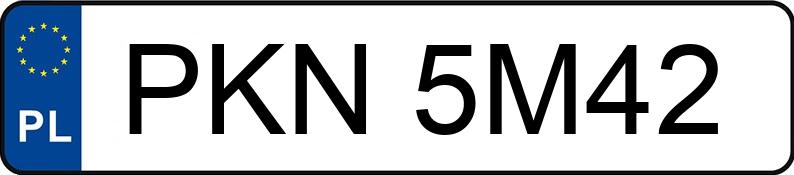 Numer rejestracyjny PKN 5M42 posiada RENAULT CLIO 1.2 KAT - PKN5M42 Numer rejestracyjny PKN 5M42 posiada RENAULT CLIO 1.2 KAT - PKN5M42