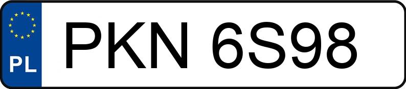 Numer rejestracyjny PKN 6S98 posiada VOLKSWAGEN Passat 1.9 TD Kat. GL - PKN6S98