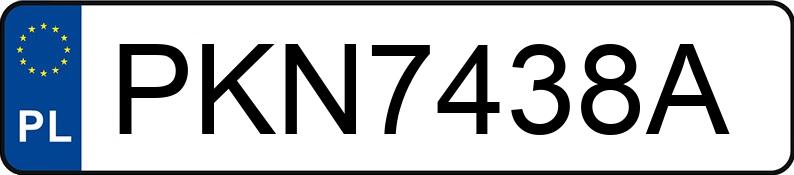 Numer rejestracyjny PKN 7438A posiada RENAULT MEGANE - PKN7438A