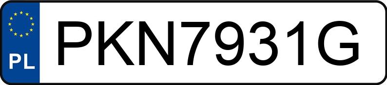 Numer rejestracyjny PKN 7931G posiada MERCEDES-BENZ E 63 - PKN7931G