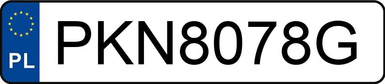 Numer rejestracyjny PKN 8078G posiada BMW 320CI - PKN8078G