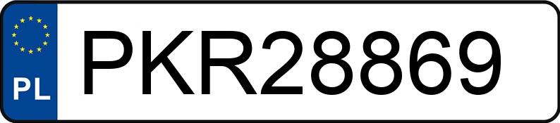 Numer rejestracyjny PKR 28869 posiada BMW 525 Diesel DPF MR`07 E4 E60 X - PKR28869