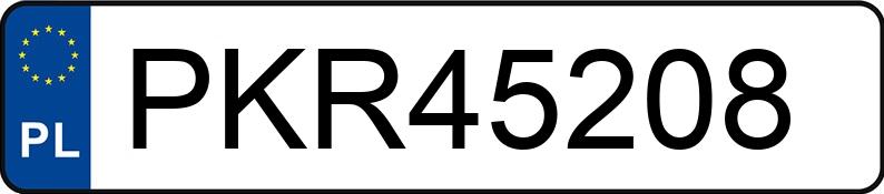 Numer rejestracyjny PKR 45208 posiada MERCEDES-BENZ C - PKR45208