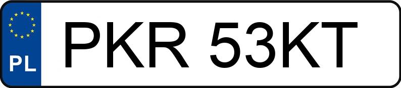 Numer rejestracyjny PKR 53KT posiada FIAT Tempra 1.6 Kat. ie - PKR53KT