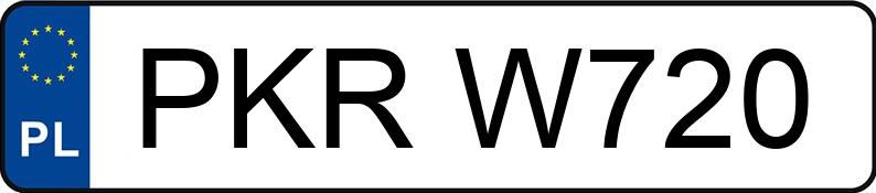 Numer rejestracyjny PKR W720 posiada OPEL Omega B 2.0i Kat. MR`94 Omega B 2.0i Kat. MR`94 - PKRW720