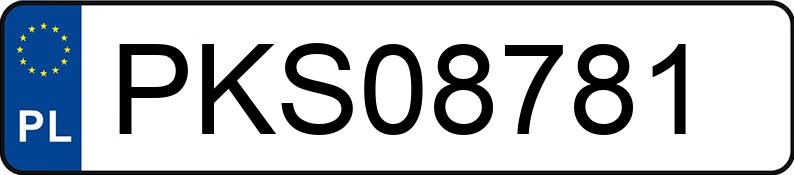 Numer rejestracyjny PKS 08781 posiada RENAULT MODUS - PKS08781