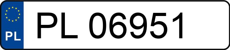 Numer rejestracyjny PL 06951 posiada OPEL Astra 1.4i Kat. MR`95 GL - PL06951 Numer rejestracyjny PL 06951 posiada OPEL Astra 1.4i Kat. MR`95 GL - PL06951