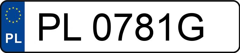 Numer rejestracyjny PL 0781G posiada SKODA OCTAVIA - PL0781G