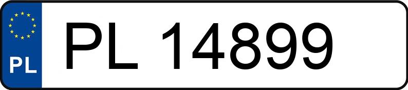 Numer rejestracyjny PL 14899 posiada FSO POLONEZ - PL14899