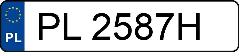 Numer rejestracyjny PL 2587H posiada FORD TRANSIT - PL2587H