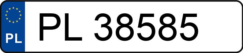 Il numero di registrazione PL 38585 ha HONDA Civic 1.5i MR`95 i - PL38585