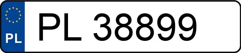 Numer rejestracyjny PL 38899 posiada LANCIA YPSILON - PL38899