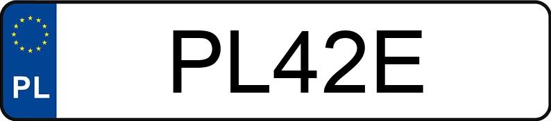Numer rejestracyjny PL 42E posiada WSK 125 B3 - PL42E