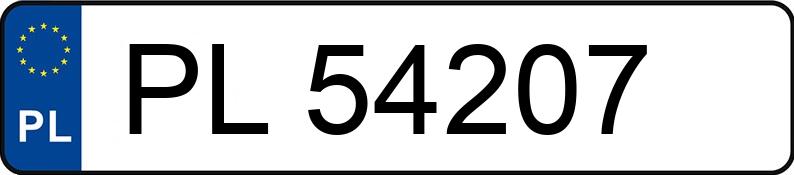 Numer rejestracyjny PL 54207 posiada FORD Focus 1.8 TDCi MR`08 E4 Ghia - PL54207