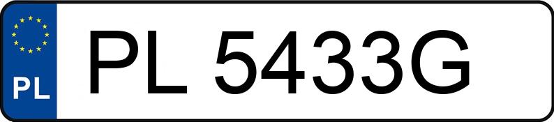 Numer rejestracyjny PL 5433G posiada JAGUAR F-PACE - PL5433G Numer rejestracyjny PL 5433G posiada JAGUAR F-PACE - PL5433G