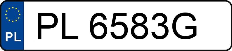 Numer rejestracyjny PL 6583G posiada BMW 320D - PL6583G