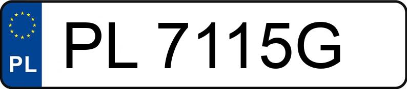 Numer rejestracyjny PL 7115G posiada SKODA OCTAVIA - PL7115G