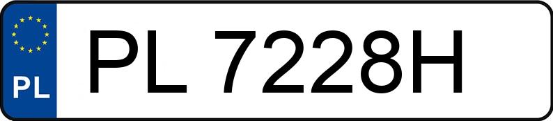 Numer rejestracyjny PL 7228H posiada HONDA HR-V - PL7228H