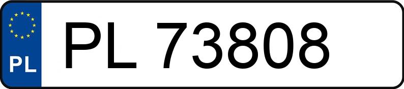 The registration number PL 73808 has PEUGEOT Bipper HDI MR`08 E5 1.7t L1 500 - PL73808