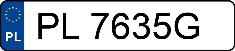 Numer rejestracyjny PL 7635G posiada VOLKSWAGEN PASSAT - PL7635G