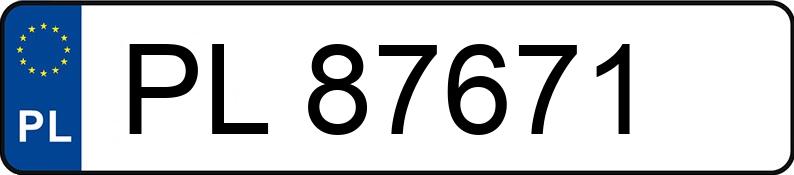 Registreringsnummeret PL 87671 har T-KING LJ-EV - PL87671