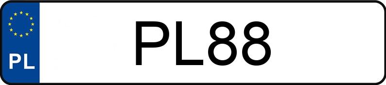 Реєстраційний номер PL 88 має DODGE Grand Caravan 3.6 Kat. MR`11 SXT Aut. - PL88