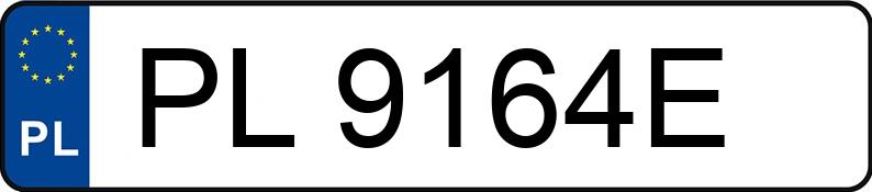 Numer rejestracyjny PL 9164E posiada PEUGEOT 207 1.4 MR`06 E4 Trendy 75 - PL9164E