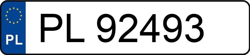 Numer rejestracyjny PL 92493 posiada BMW 118 - PL92493