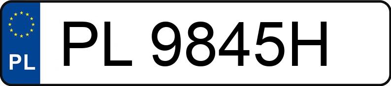 Numer rejestracyjny PL 9845H posiada SEAT IBIZA - PL9845H