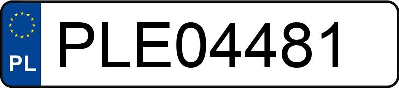 Numer rejestracyjny PLE 04481 posiada BMW 116i MR`04 E3 E87 116i MR`04 E3 E87 - PLE04481