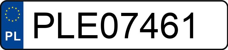 Numer rejestracyjny PLE 07461 posiada FIAT FIORINO - PLE07461