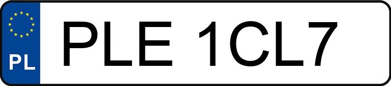 Numer rejestracyjny PLE 1CL7 posiada MBK OVETTO - PLE1CL7